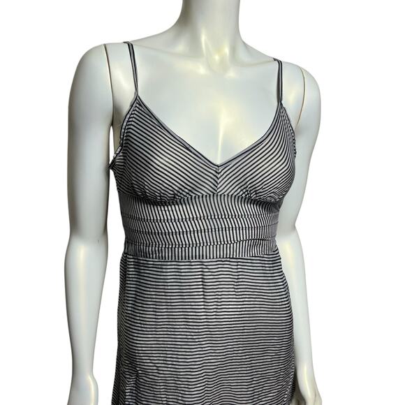 Sparkle & Fade Urban Outfitters Black White Striped Dress Spaghetti Strap Size S - Picture 12 of 13